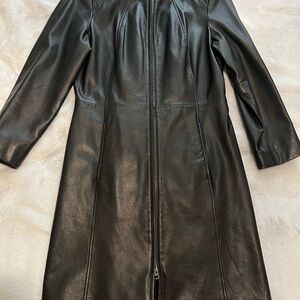 Danier Leather Trench Coat - Double Zip